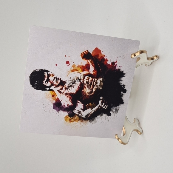 Bruce Lee Wall Art Martial Arts Watercolor Oil Painting Print - Picture 9 of 9